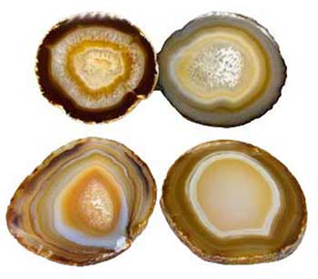 Agate Slice Coasters (Set Of 4)