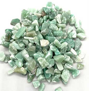 1 Lb Green Aventurine Tumbled Chips 8-12mm