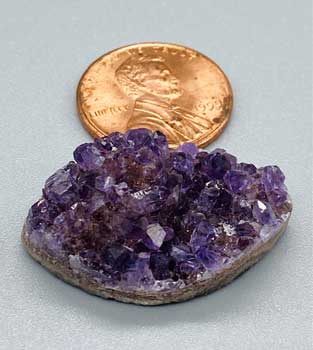 Amethyst Marquise Druse Cabochon 1"