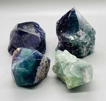 Flat Of Fluorite, Polished Top ~7#