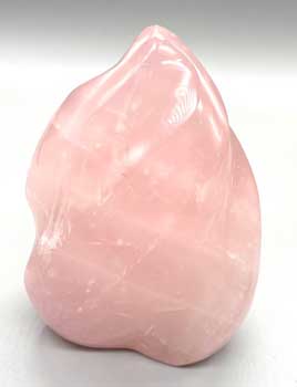 Rose Quartz Flame Shape Stone