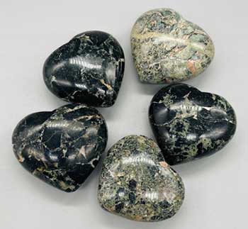 Blackstone & Greenstone Heart 2"