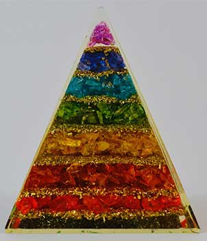 Pyramid - Orgone 7 Chakra 3 3/4"