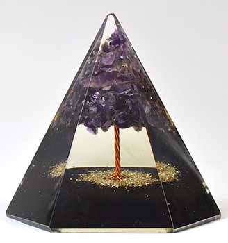 Orgone 6 Sided Pyramid 3 3/4"