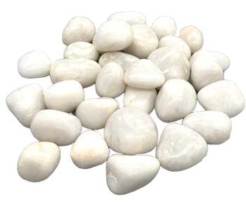 1 Lb White Agate Tumbled Stones
