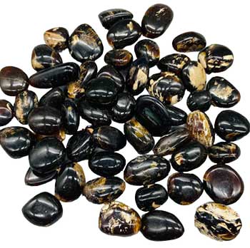 1 Lb Zebra Amber Tumbled Stones