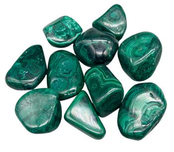 1 Lb Malachite Pebbles Tumbled Stones