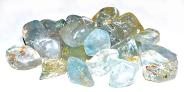 1 Lb Blue Topaz Tumbled Stones