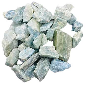 1 Lb Blue Aquamarine Untumbled Stones