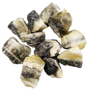 1 Lb Zebra Calcite Untumbled Stones