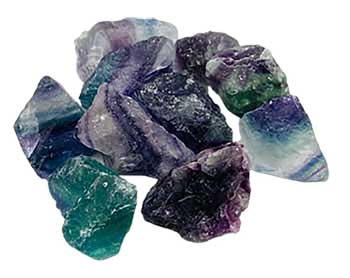 1 Lb Rainbow Fluorite Untumbled Stones