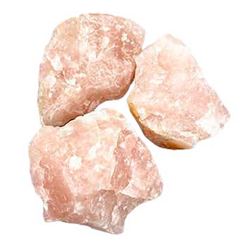 Rose Quartz Untumbled Stones 1Lb