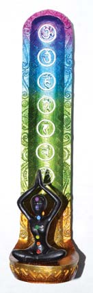 Goddess 7 Chakra Incense Burner 9 1/2"