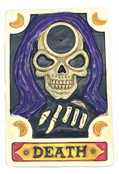 Death Tarot Card Incense Burner 5"