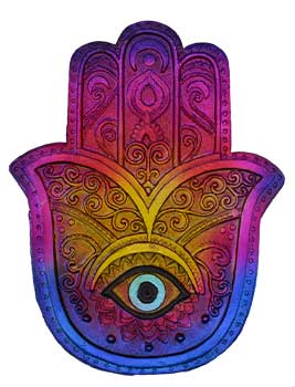 6" Hamsa Hand Incense Burner