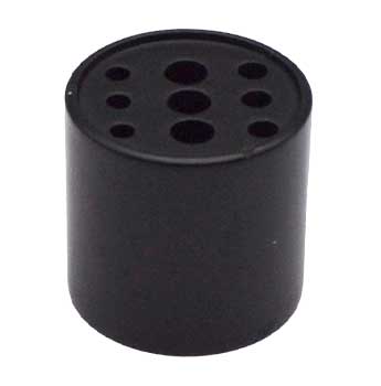 Black Brass Incense Holder With 9 Holes 3/4"