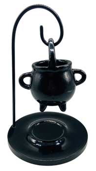 Hanging Metal Cauldron Or Oil Diffuser 4 1/2" X 7"