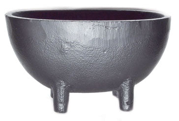 Oval Cast Iron Cauldron 3 1/4" x 5 1/2"