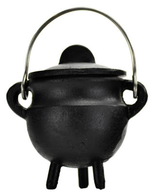 Plain Cast Iron Cauldron With Lid 2 3/4"