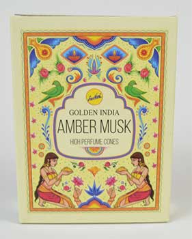 Amber Musk Backflow Cones Sree Vani (10 Cones)