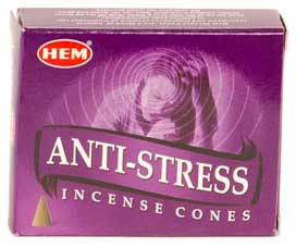 Anti-Stress Hem Incense Cones (10 Cones)