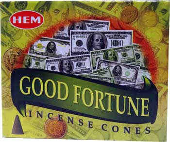 Good Fortune Hem Incense Cones (10 Cones)