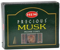 Precious Musk Hem Incense Cones - 10 Cones