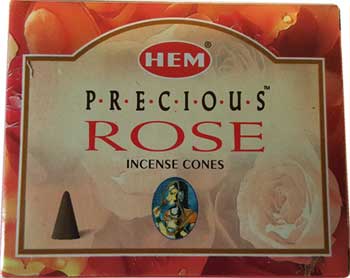 Precious Rose Hem Incense Cones (10 Cones)