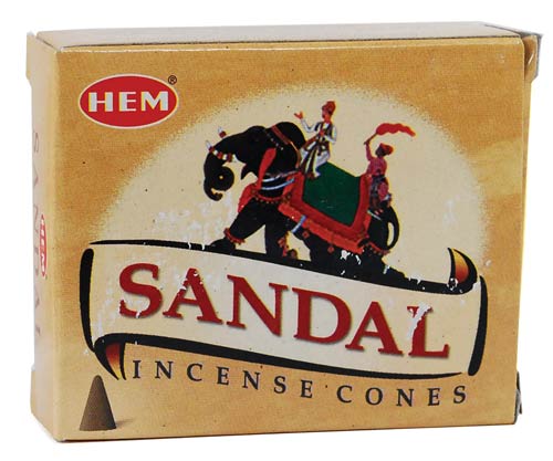 Sandalwood Hem Cone Incense (10 Cones)