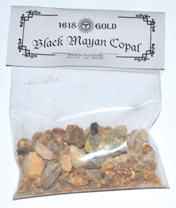 Black Mayan Copal Granular Resin Incense 1oz