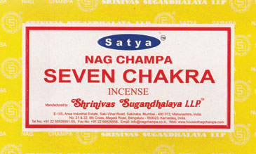 Seven Chakra Satya Incense Sticks 15 Gm