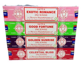 8 Variety Pack Satya Incense Stick 15 Gm With Burner