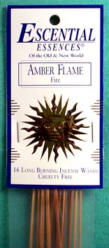 Amber Flame Escential Essences Incense Sticks 16 Pack