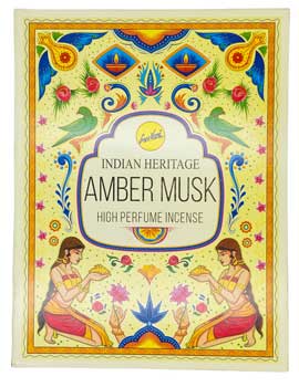Amber Musk Incense Sticks Indian Heritage 15 Gm