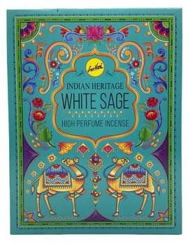 White Sage Incense Sticks Indian Heritage 15 Gm