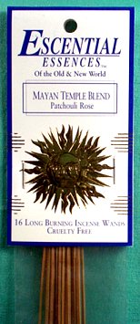 Mayan Temple Escential Essences Incense Sticks 16 Pack