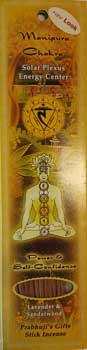 Solar Plexus Chakra (Manipura) Incense Stick 10 Pack