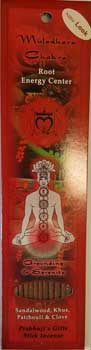 Root Chakra (Muladhara) Incense Stick 10 Pack