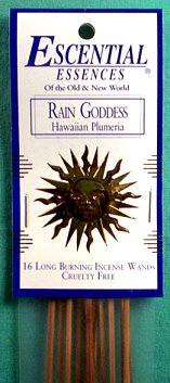 Rain Goddess Escential Essences Incense Sticks 16 Pack