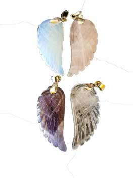 Angel Wings Assorted Stones (Pack Of 4)