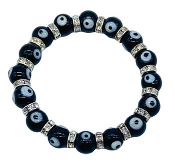 Black Nazar Evil Eye Protection Bracelet 8mm