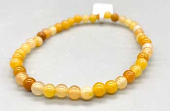 Yellow Jade Bracelet 4mm