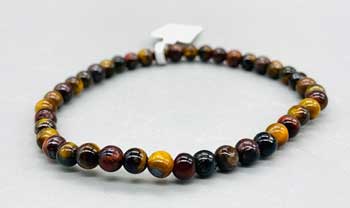 Tiger Eye Tri Color Bracelet 4mm