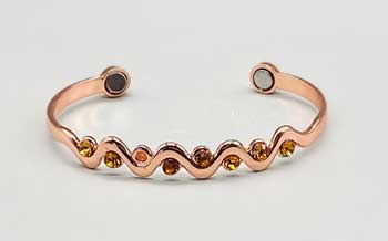 Copper Bracelet With Snake Pattern