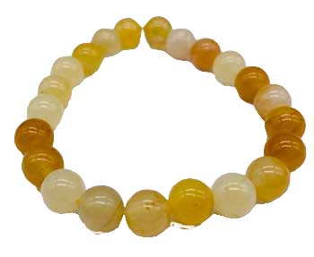 Yellow Jade Bracelet 8mm