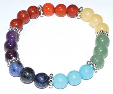 7 Chakra Flower Bracelet 8mm