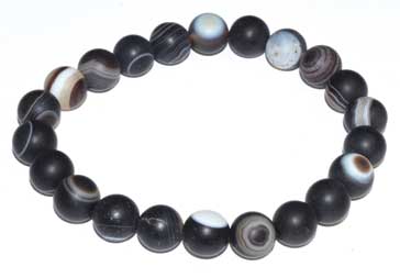 Banded Agate Bracelet 8mm