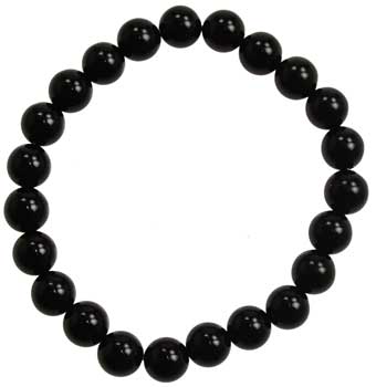 Black Onyx Bracelet 8mm (Natural Agate Dyed)