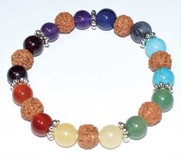 Chakra & Rudraksha Bracelet 8mm