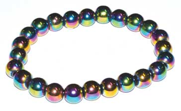 Rainbow Hematite Bracelet 8mm